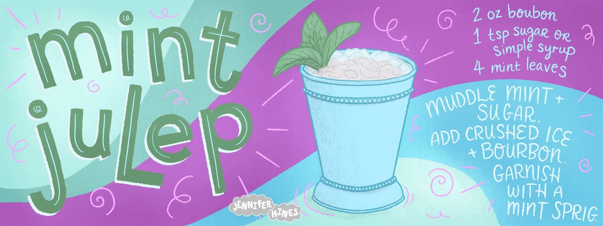 Mint Julep Cocktail by Jennifer Hines
