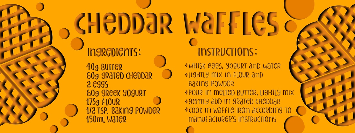 Savory cheddar waffles by Aistewho