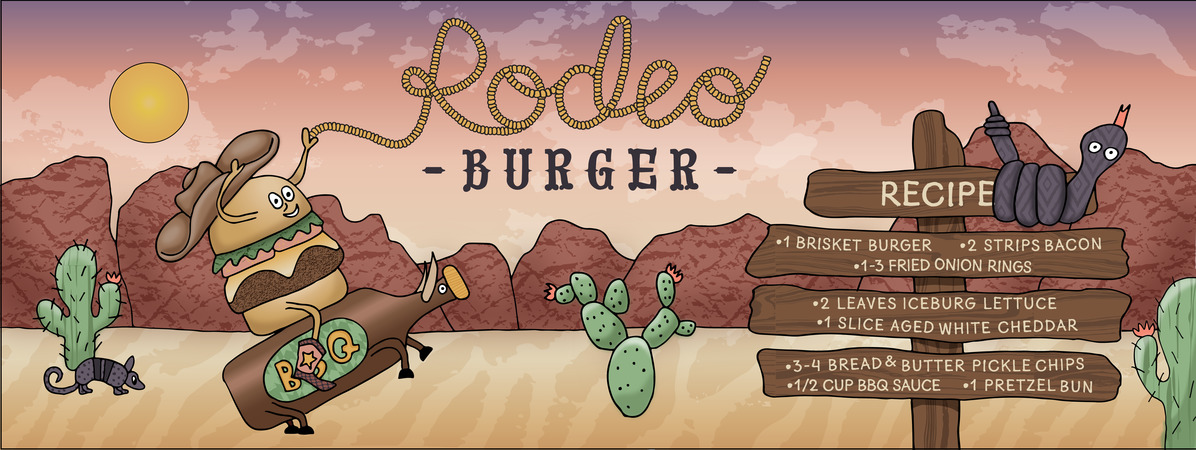 Rodeo Burger by jreifdesigns