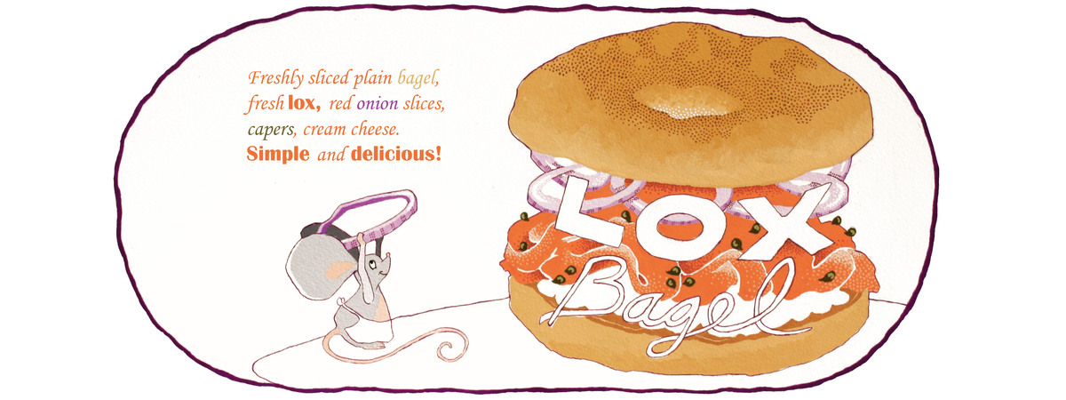 Lox Bagel by Nessa Guillet