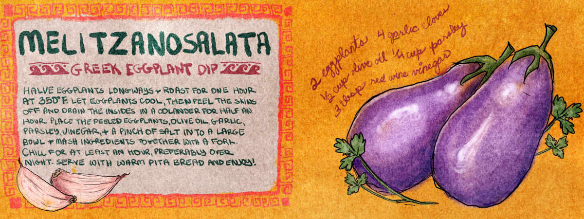 Melitzanosalata - Greek Eggplant Dip by Casey Floyd