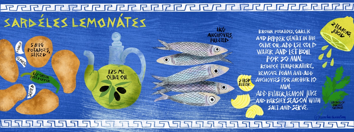 Anchovies in Lemon Sauce by Cornelia Duemling