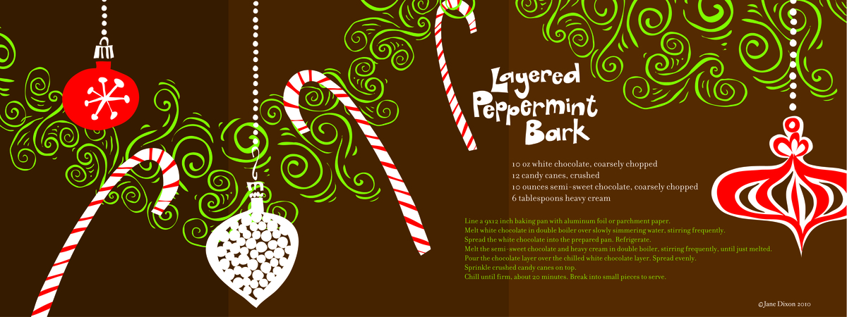 Layered Peppermint Bark by Jane Dixon