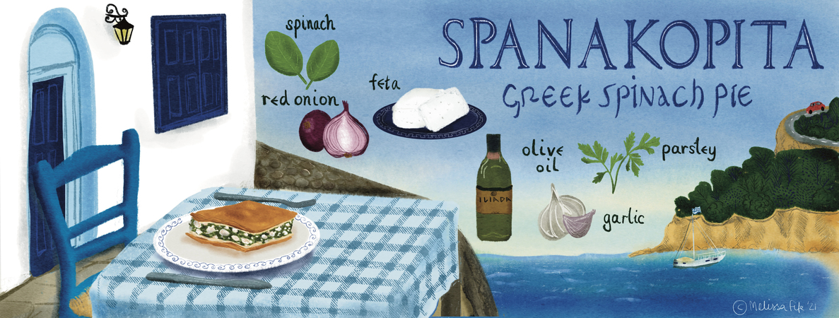 Spanakopita in Alonissos by Melissa Fife