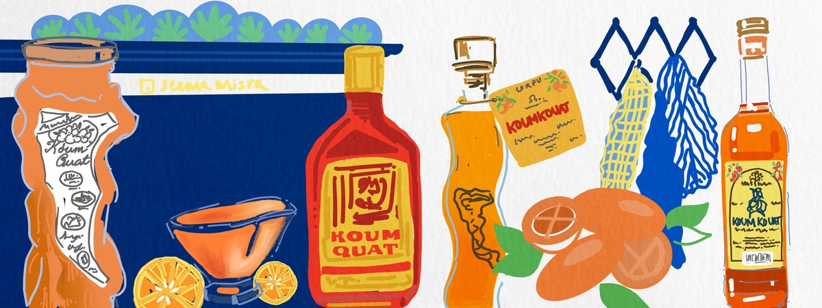 Koum Kouat liqueur of Corfu, Greece by Seema Misra