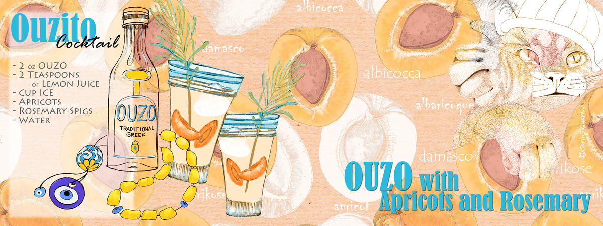 Ouzo with Apricots by Carin S.Guarino