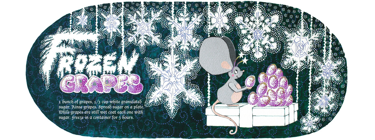 Frozen Grapes by Nessa Guillet