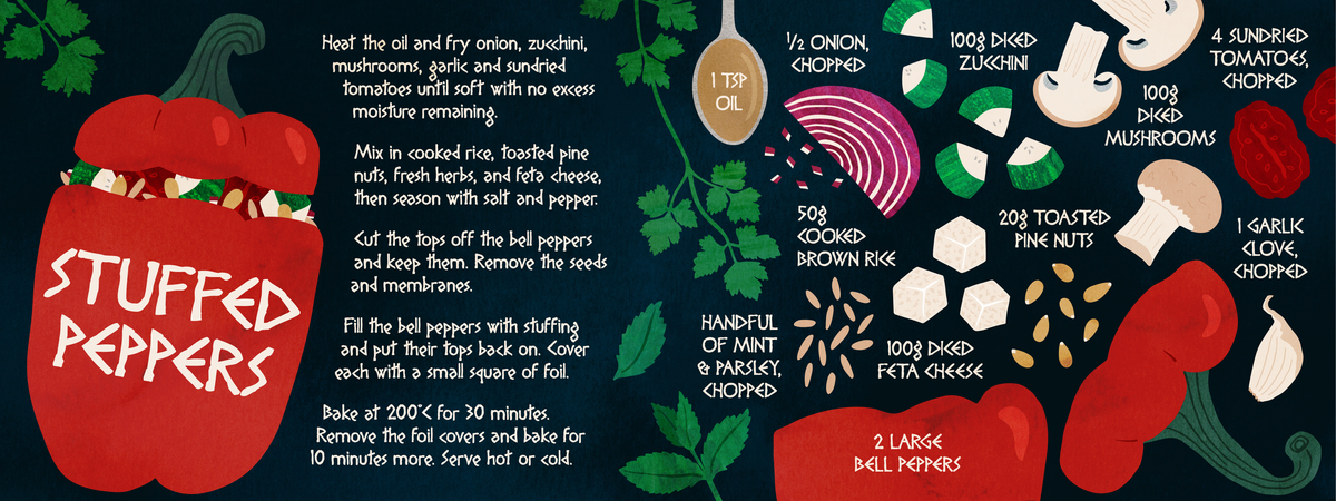 Stuffed Peppers by Sue Gibbins