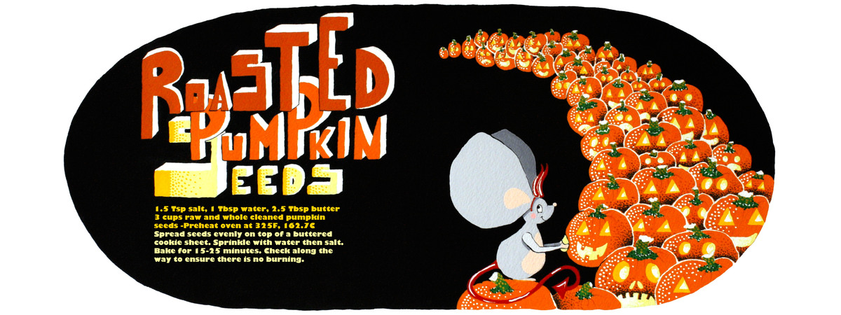 Roasted Pumpkin Seeds by Nessa Guillet