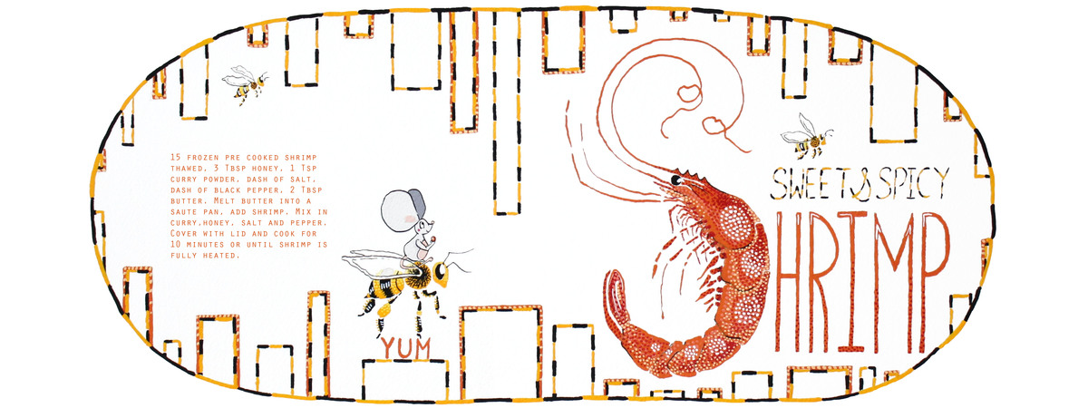 Sweet and Spicy Shrimp by Nessa Guillet