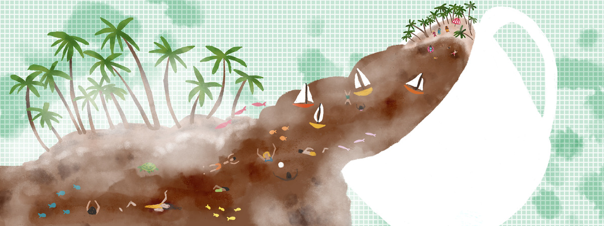 Coffee Beach Vibes by Arpita Choudhury
