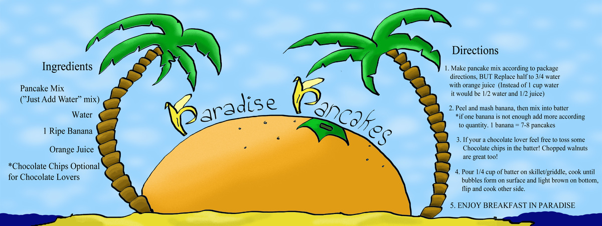 Paradise Pancake by Sarah Modesty Recipe1 copy