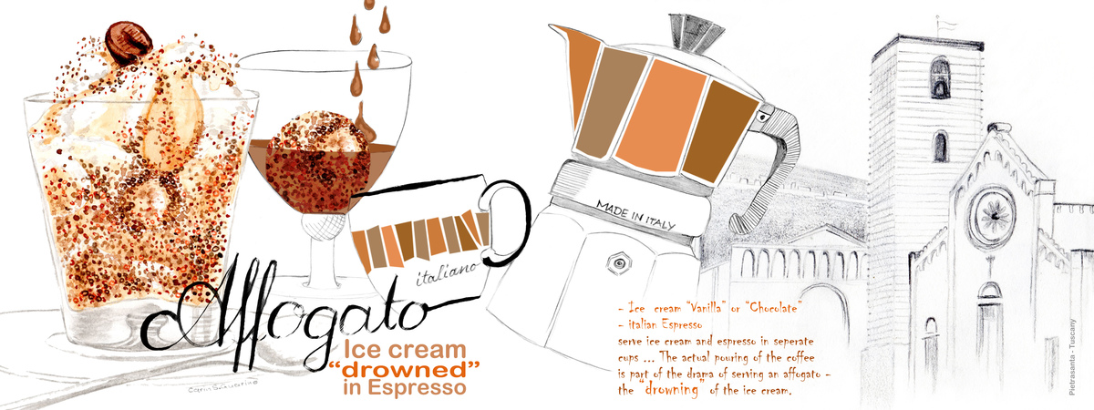 AFFOGATO - Ice cream with espresso by Carin S.Guarino