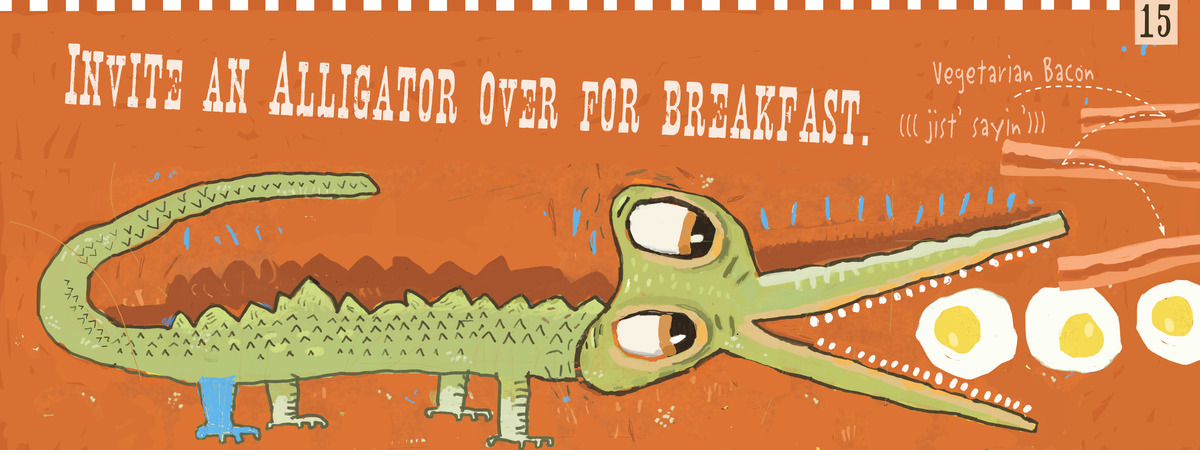 Invite an Alligator for Breakfast! by Amanda Shepherd Illustration