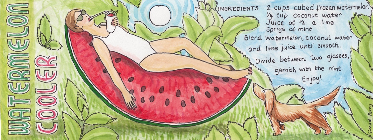 Watermelon Cooler by Sinead Farry Illustration