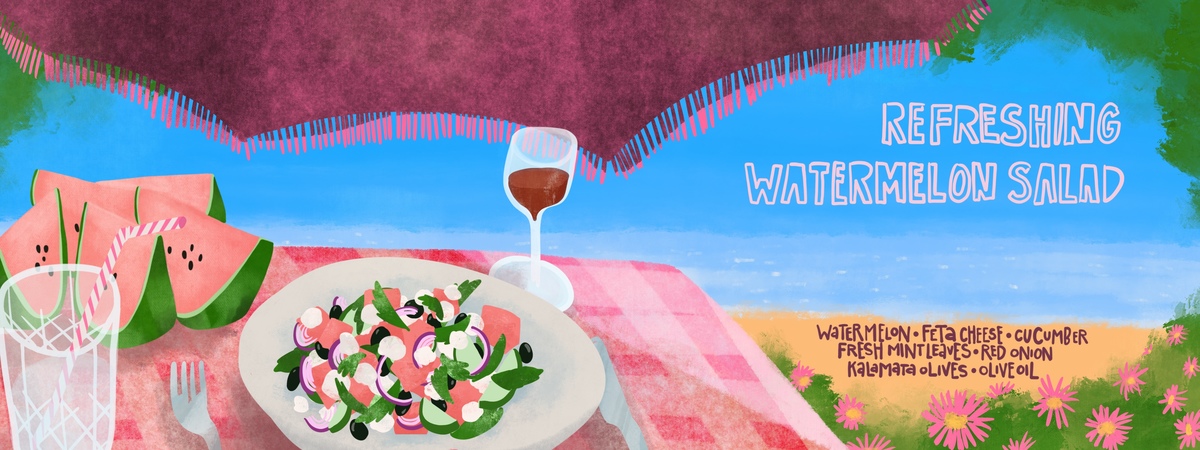 Refreshing Watermelon Salad by Koosje Koene