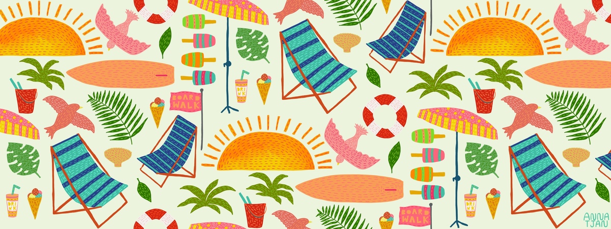 Summer Boardwalk by Anna Tjan