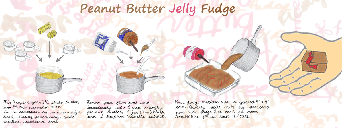 Peanut Butter Jelly Fudge by Alyssa Shramek