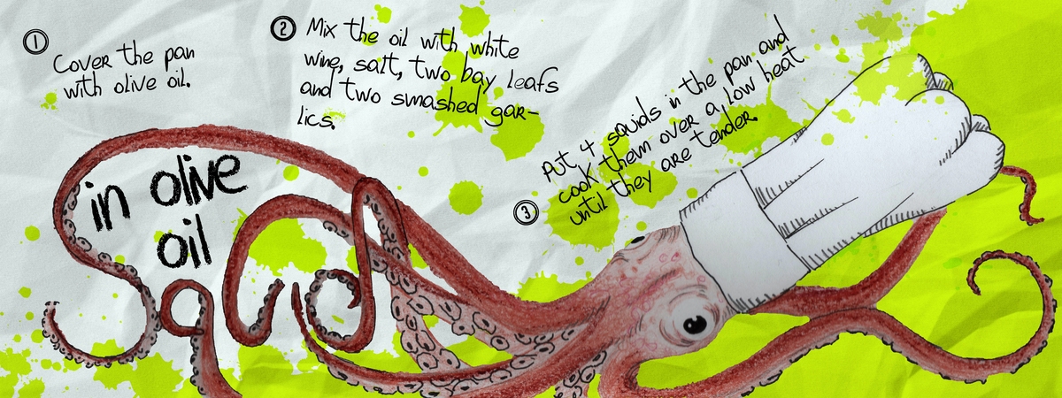 Squid in Olive Oil by Irene Garcia