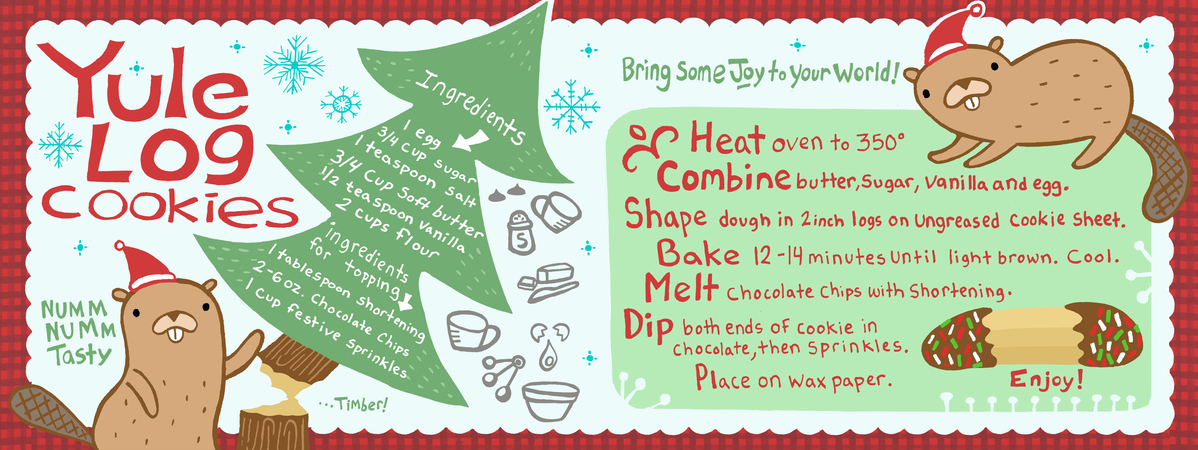 Yule Log Cookies by Kaitlyn McCane