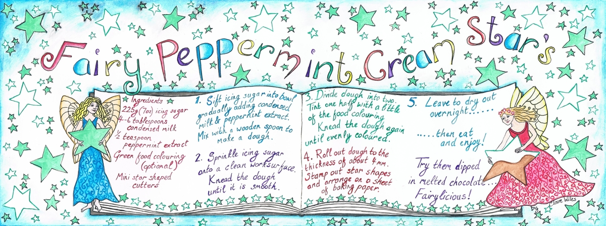 Fairy Peppermint Cream Stars by Claire Wiles