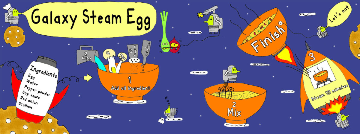 Galaxy Steam Egg by Pak April