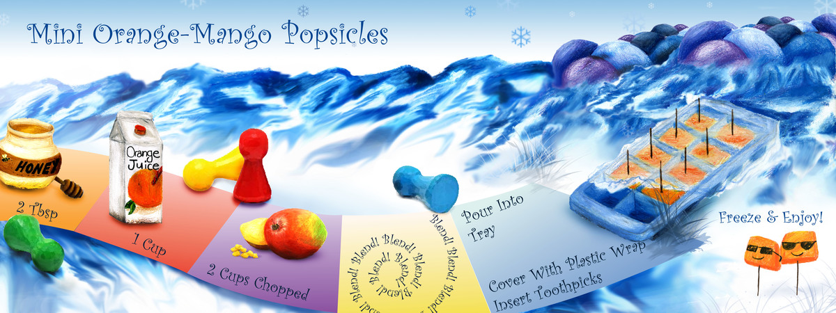 Orange-Mango Popsicles by Karleen Alvord