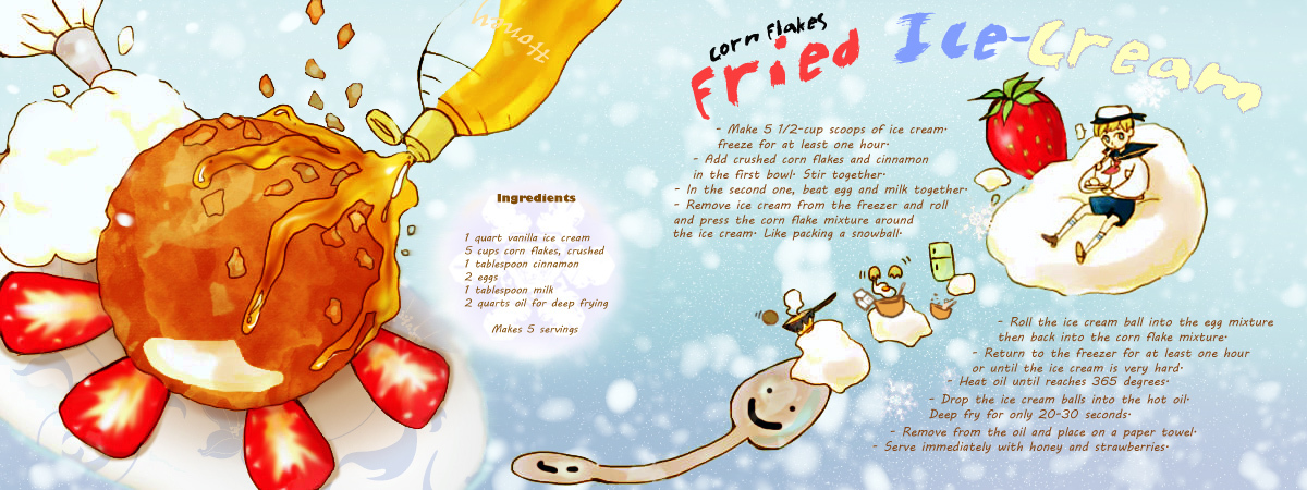 Cornflakes Fried Ice-Cream by Phetmaysa Noklek