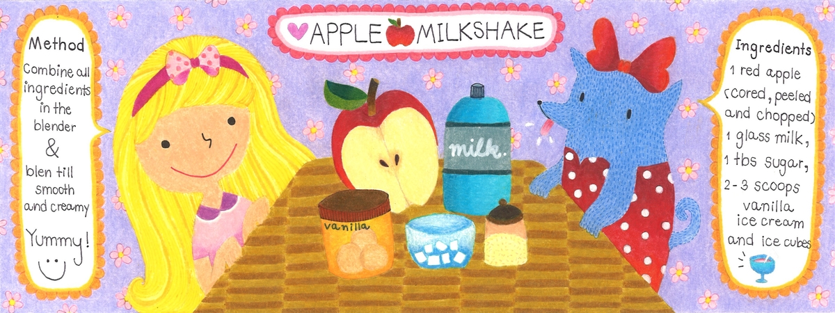 Apple Milkshake by Thip Pradithkesorn