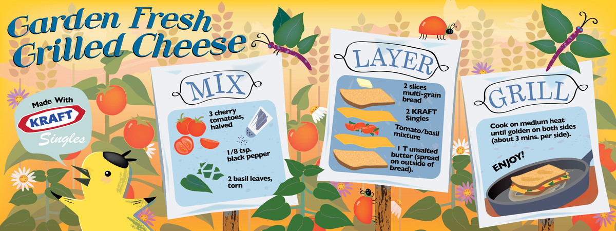 Garden Fresh Grilled Cheese by Adrienne Saldivar