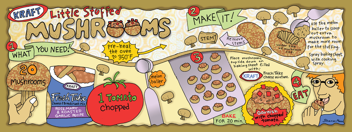 Little Stuffed Mushrooms by Sharon Mann