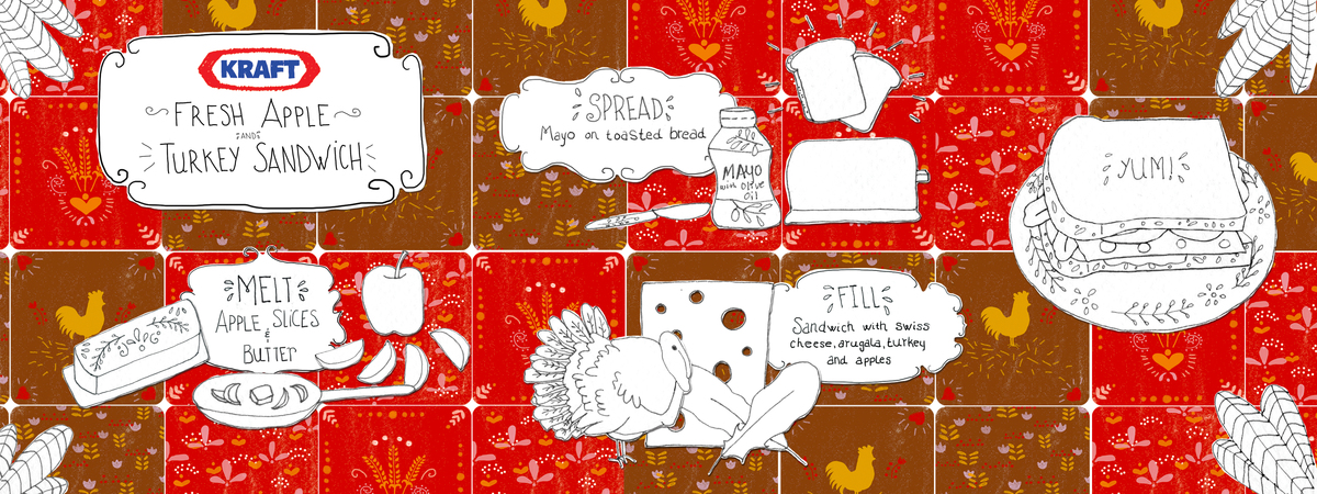Fresh Apple and Turkey Sandwich by Jennifer Reynolds