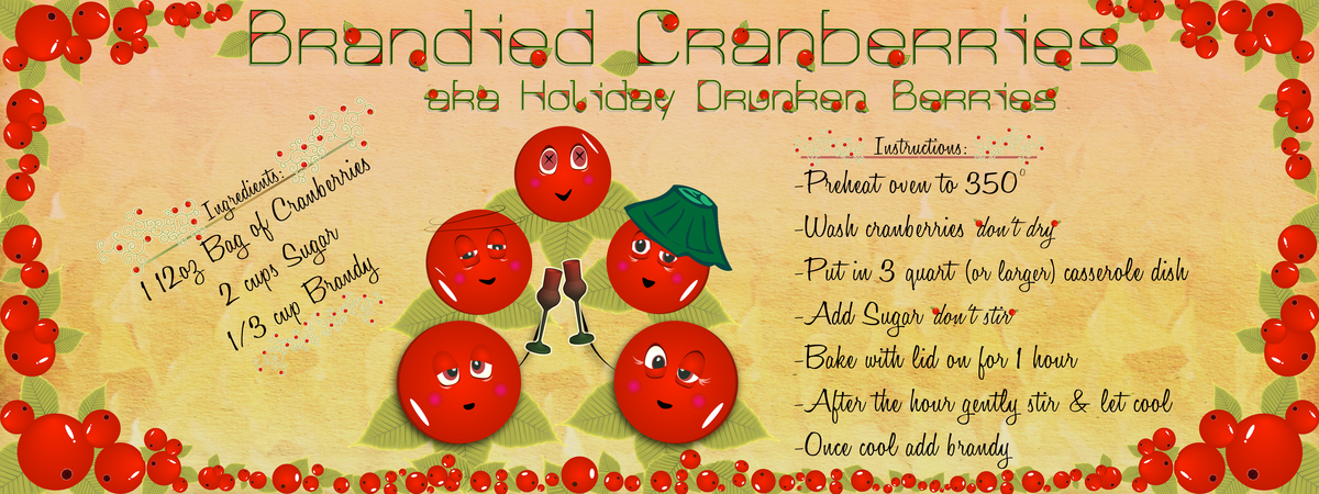Brandied Cranberries by Breanne Standingwater
