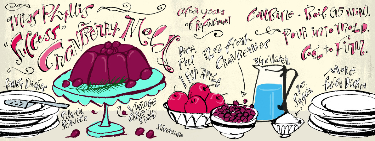 Miss Phyllis' "Success!" Cranberry Mold by Alex Savakis