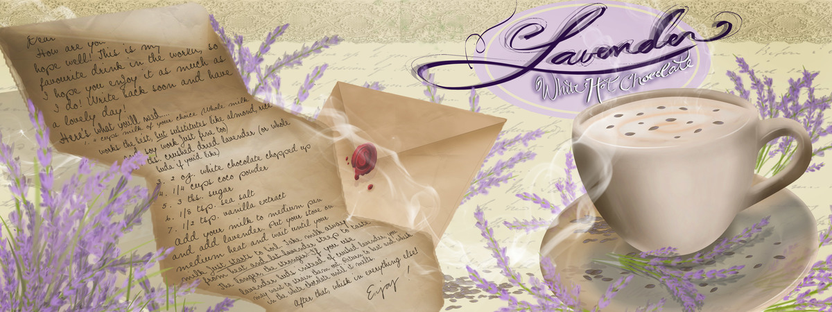 Lavender White Hot Chocolate by Alyssa Cubero