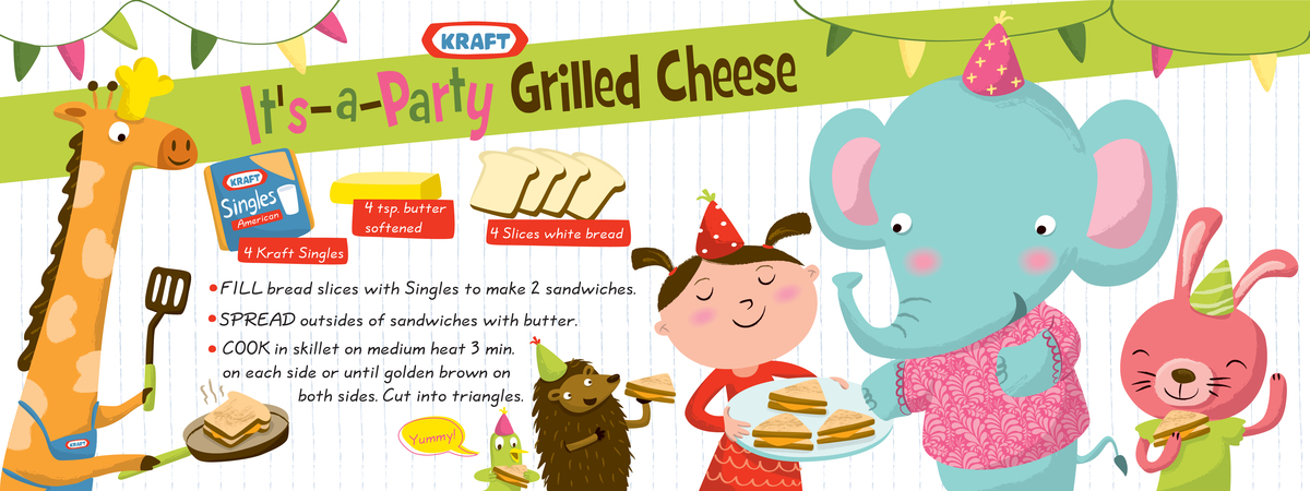 It's-a-Party Grilled Cheese by Jannie Ho