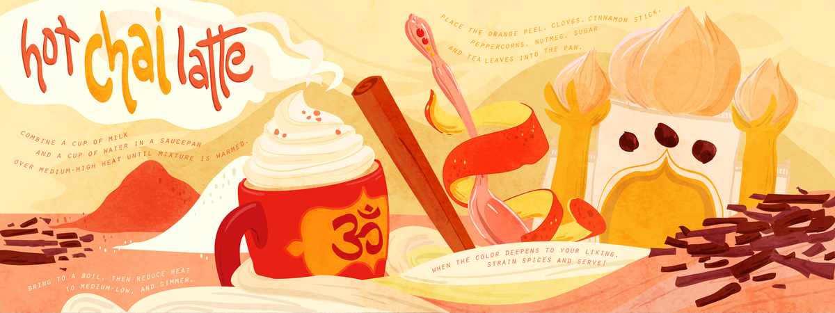 Hot Chai Tea Latte by Colleen Clark