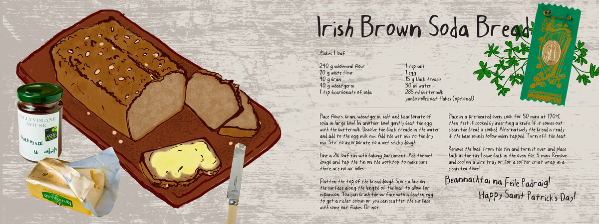 St Patrick's Day: Irish Brown Soda Bread by Ailbhe Phelan Irish brown soda bread