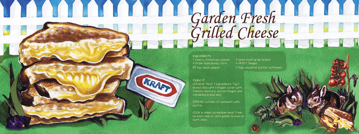 Garden Fresh Grilled Cheese by Heather Sisson