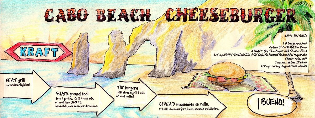 Cabo Beach Cheeseburger by Josh Alot