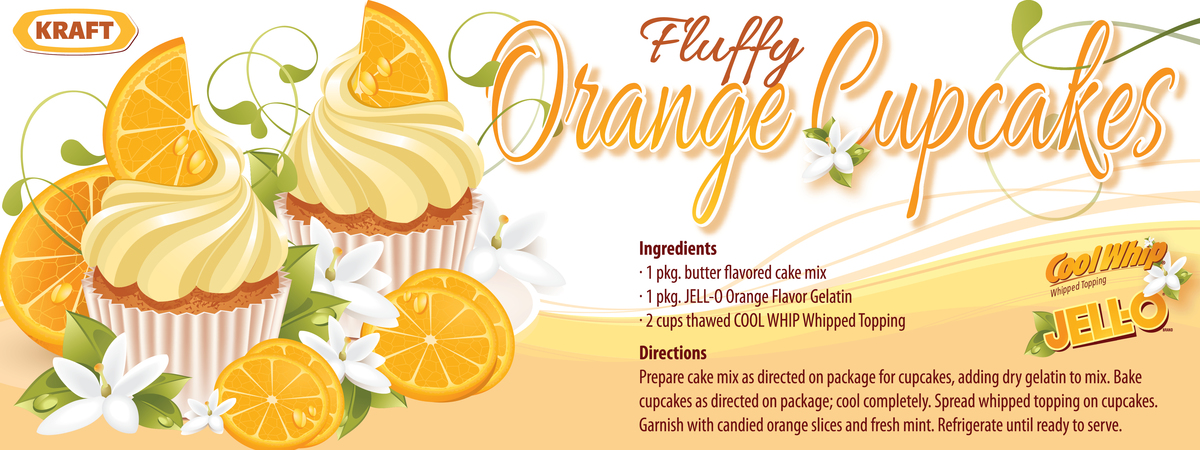 Fluffy Orange Cupcakes by Jeffrey Burns Fluffy orange cupcakes
