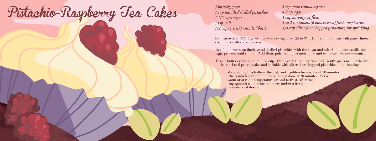 Pistachio-Raspberry Tea Cakes by Lexie Holliday