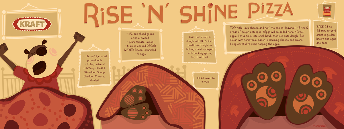 3 Bears Rise 'N' Shine Pizza by Monica Cronin
