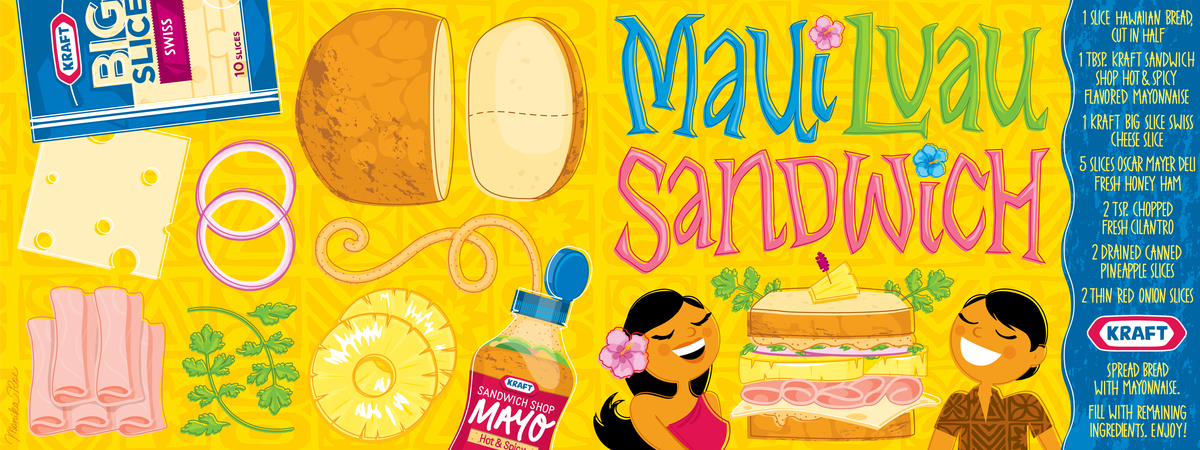 Maui Luau Sandwich by Monika Roe