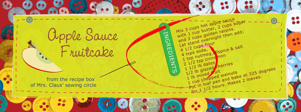 Apple Sauce Fruitcake by Lauren McCrea
