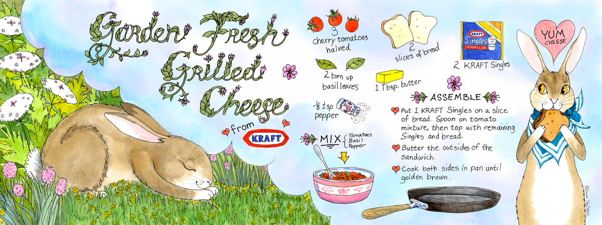 Garden Fresh Grilled Cheese by Diana Delosh