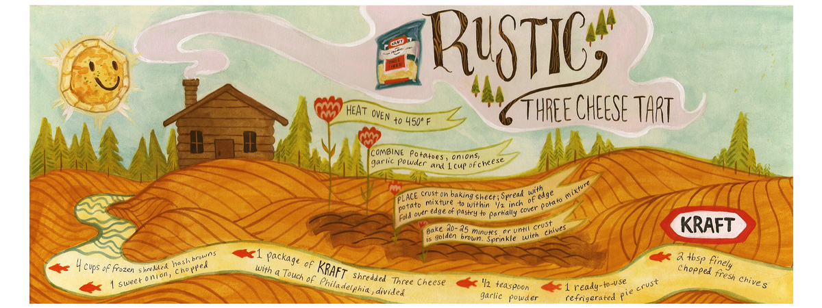 Rustic Three Cheese Tart by Noelle McClanahan