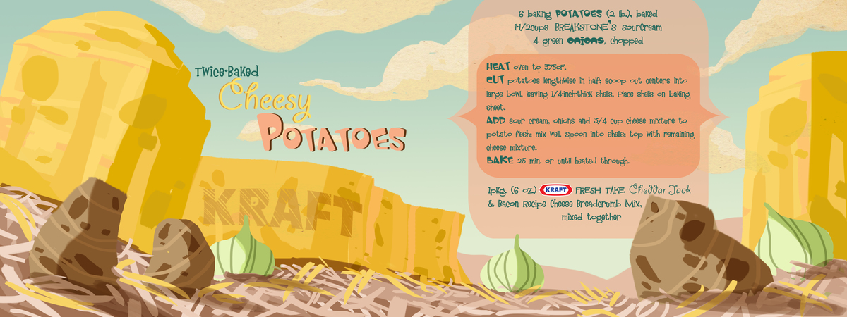 Twice-baked Cheesy Potatos by Lexie Holliday