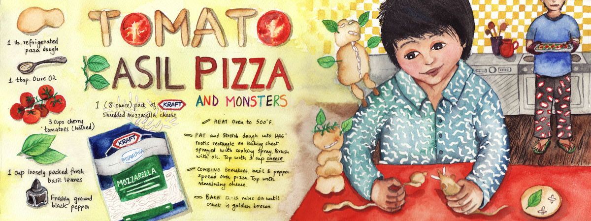 Tomato Basil Pizza by Kavita Ramchandran