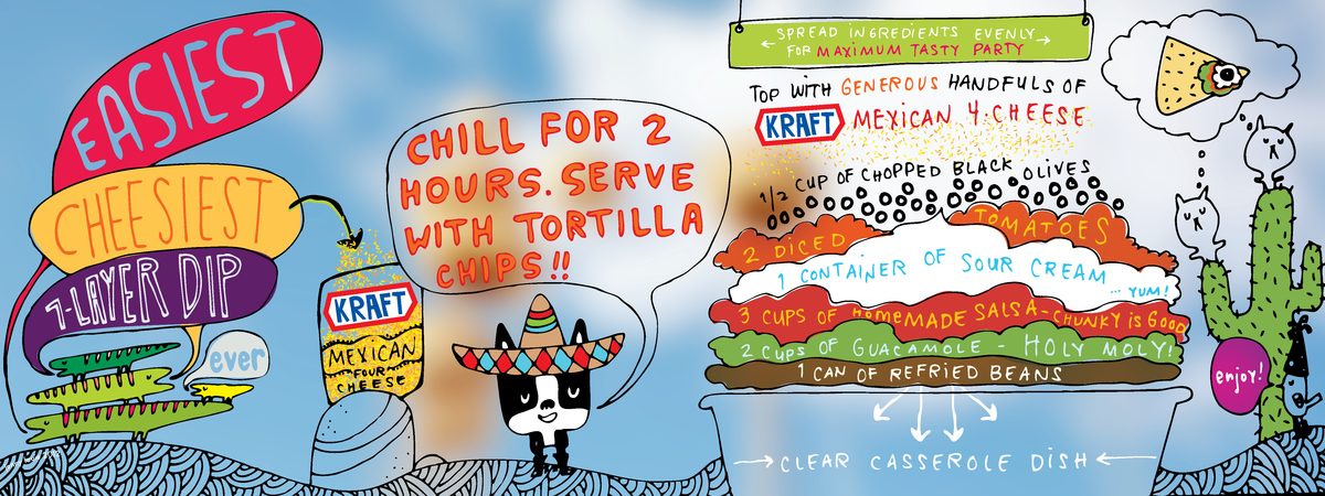 Easiest Cheesiest 7-Layer Dip by Jenny Louie